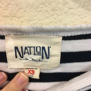 Nation LTD Tops - Nation LTD striped tie long sleeve tee Nation LTD Tops - Nation LTD striped tie long sleeve tee